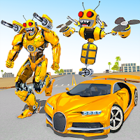 Bee Robot Car Transformation Game: Robot Car Games (Mod)