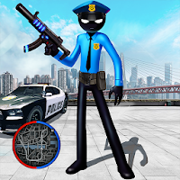 Police Stickman Rope Hero Gangstar Crime Mafia (MOD, Unlimited Money)