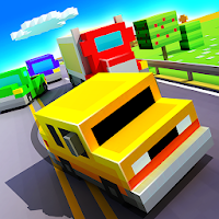 Blocky Highway: Traffic Racing (MOD, Много денег)