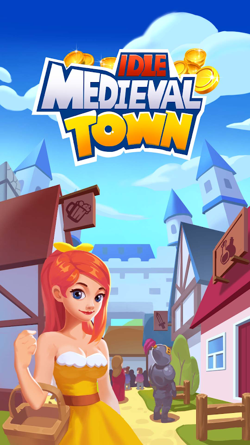 Download Idle Medieval Town - Tycoon, Clicker, Medieval (MOD, Unlimited