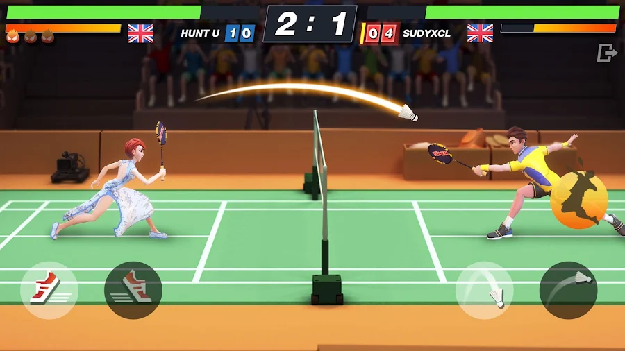 badminton multiplayer game