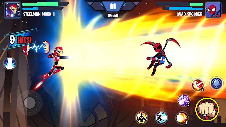 Download Stickman Superhero - Super Stick Heroes Fight (MOD, Unlimited