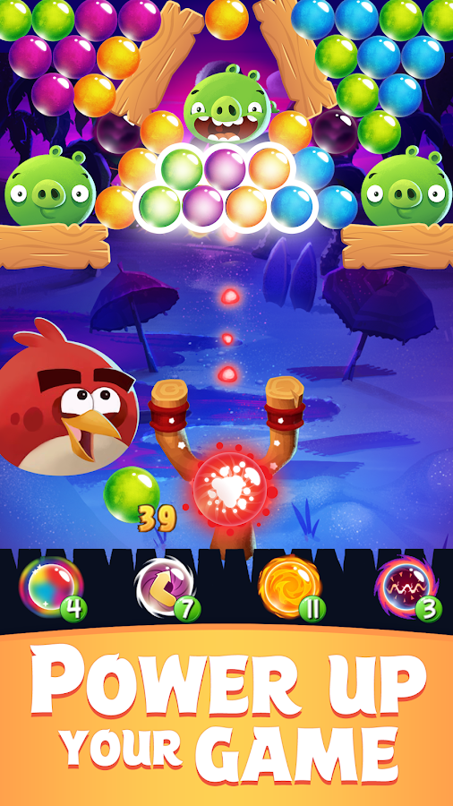 angry birds pop bubble shooter