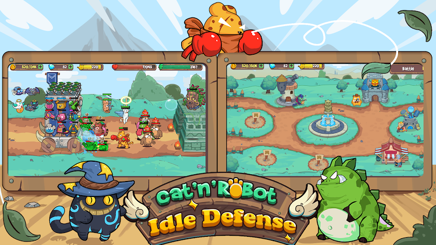 Download Cat N Robot Idle Defense Mod Unlimited Money V2 8 3 Free On Android